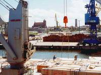 Cargo-handling in the port of Wismar [(c): Paulus & Presse HWI]